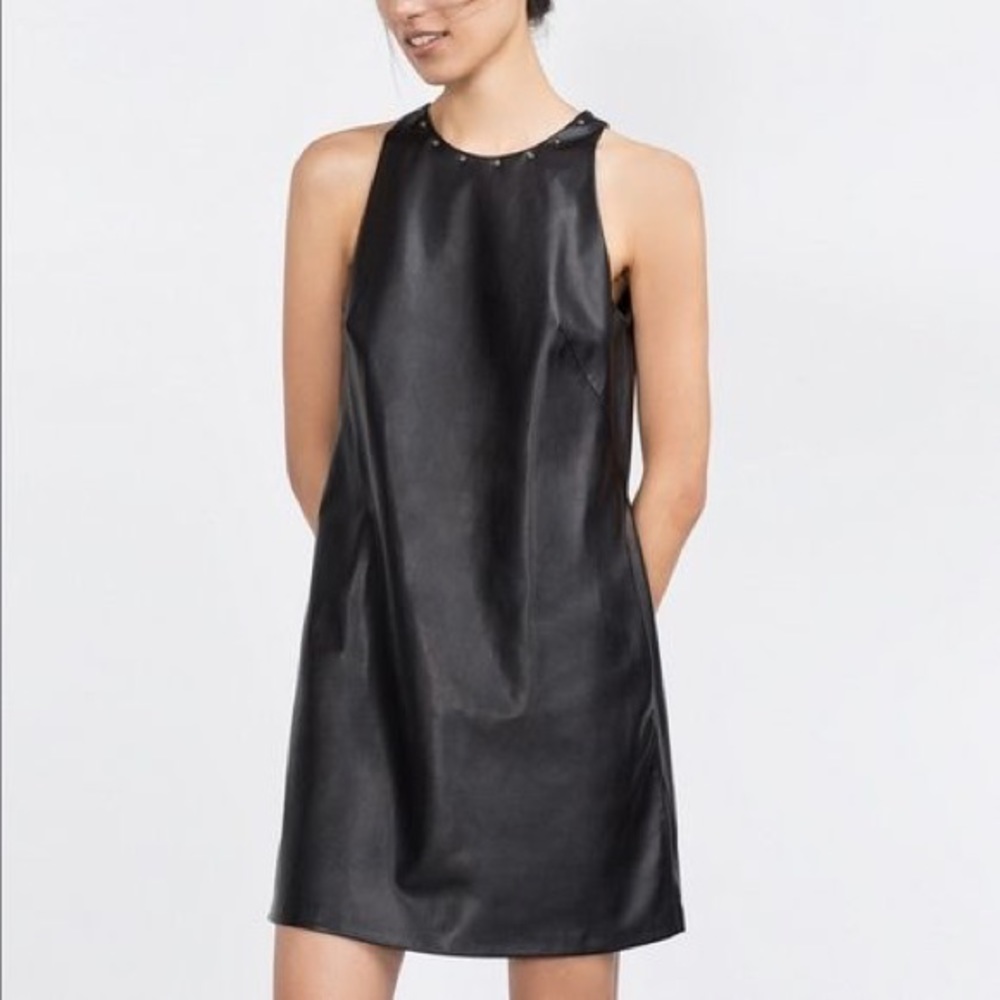 Zara faux leather mini